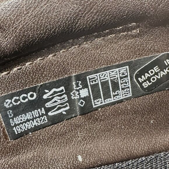 ECCO Shoes Men’s Size US 9 EU 43 Vitrus Tie Boot Chukka Brown Leather Gore-Tex - Picture 15 of 15